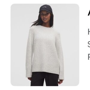 Lululemon Alpaca Blend Crewneck Sweater in Misty Grey